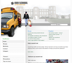 Lesstof, les ideen, basisonderwijs, project, Joomla CMS, php, mysql, css, xhtml, webdesign, ontwerp, Search Engine Optimalisation, SEO, multi-language met: Lesstof.net Lesstof.net