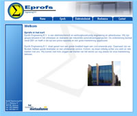 shtml, javascipt, css, photoshop, layout, css, Eprofs, engineering met: Eprofs Engineering B.V. Eprofs Engineering B.V.